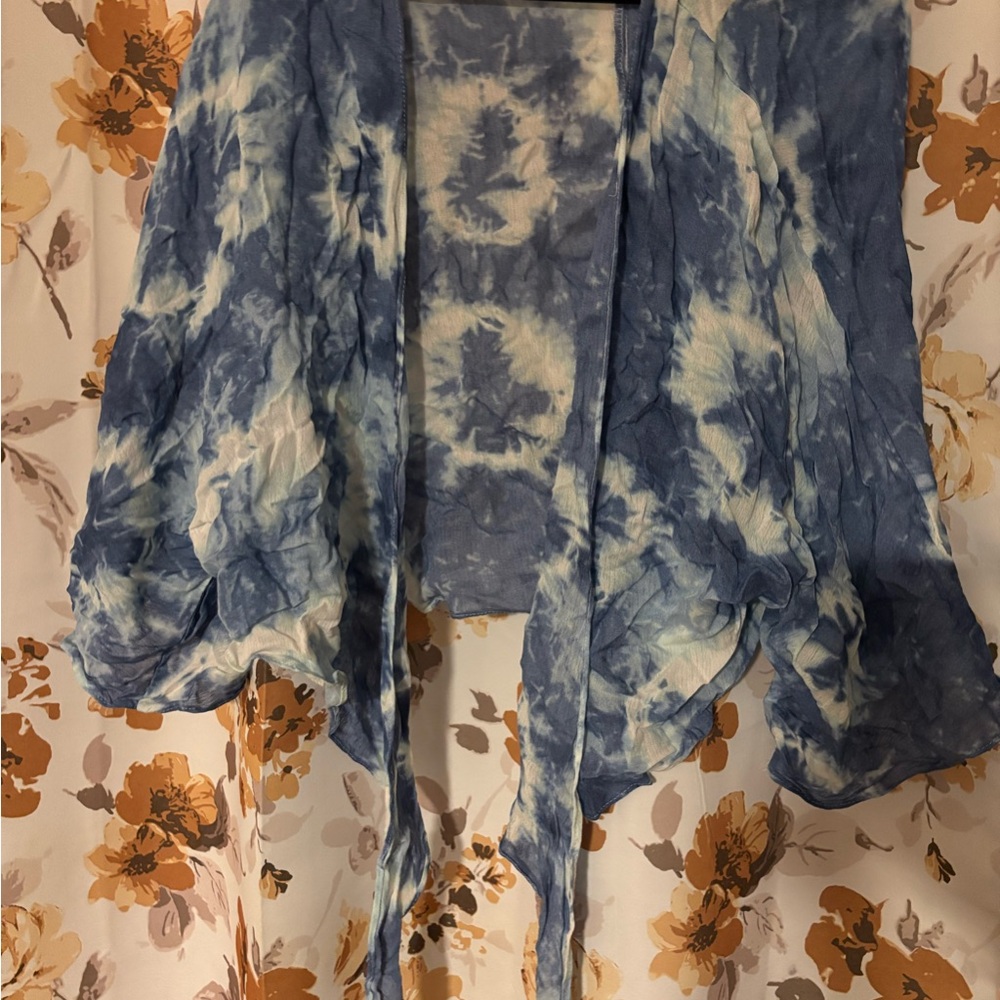 Sonoma Blue and Cream Tie-Dye Tunic